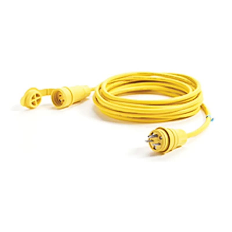 Watertite® Cordset 14 Gauge SOOW, 2 Pole/3 Wire, Cordset Length 7.62m (25.0' ), NEMA 6-15, 250V