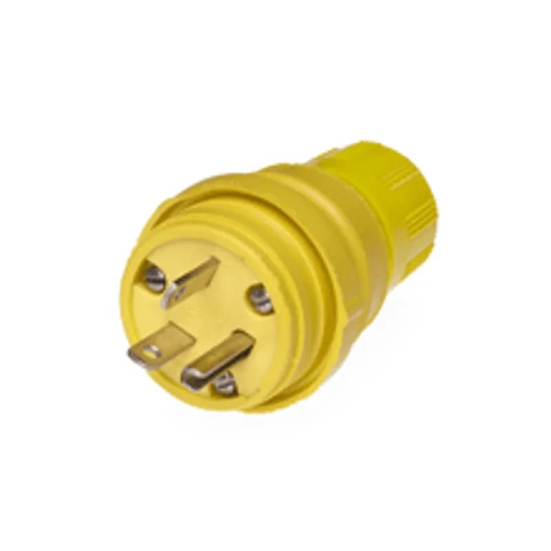 Woodhead 14W33 - Watertite Extreme Plug, 2 Pole/3 Wire, NEMA 5-20, 125V, Cord Grip Body Size F2, Silicone Husk