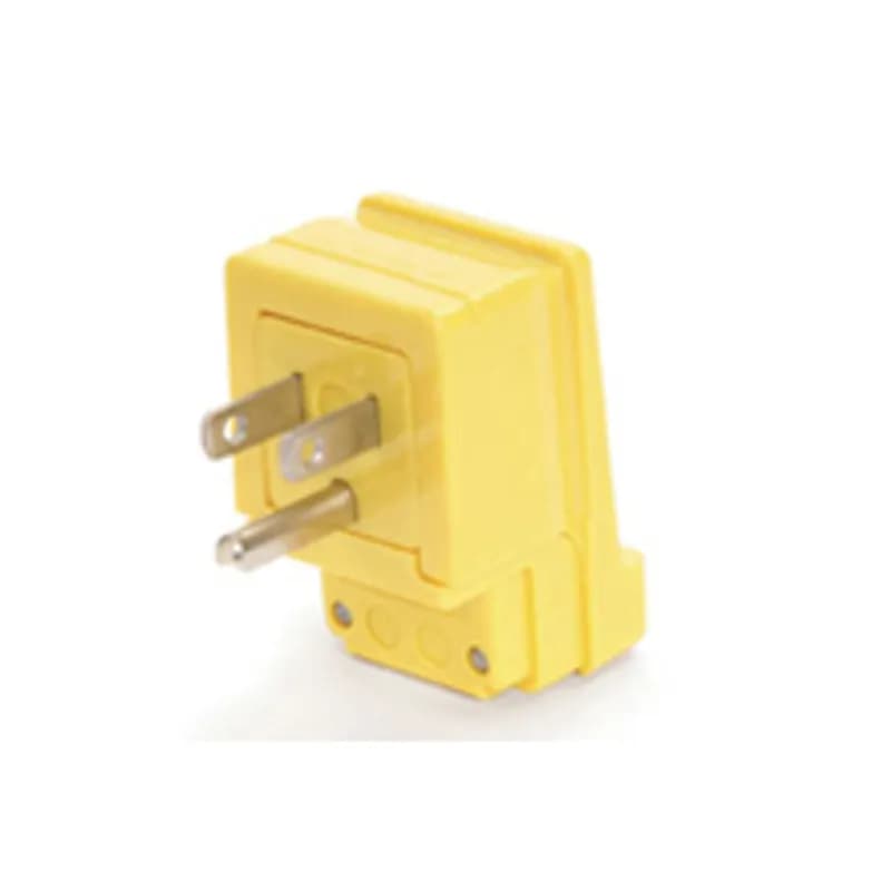 Woodhead 14R33 - Safeway® Right Angle Plug, NEMA 5-20, 125V, Yellow