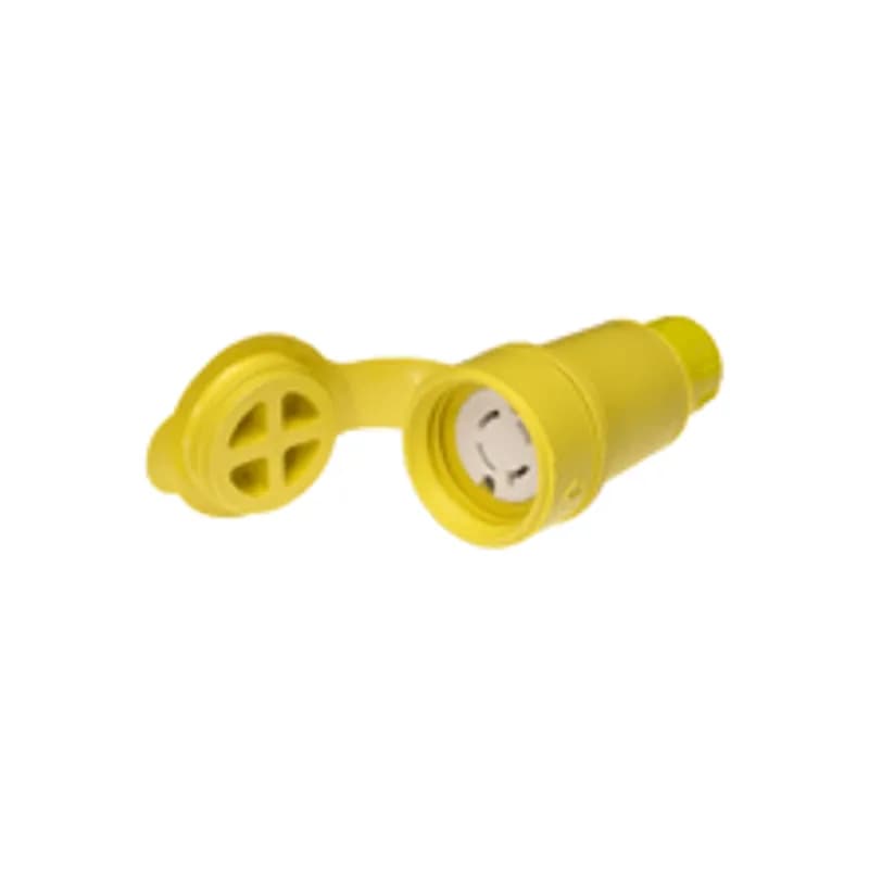 Watertite® Connector with Locking Blade, 3 Pole/4 Wire, NEMA L16-20, 3ø 480V, Cord Grip Body Size F3