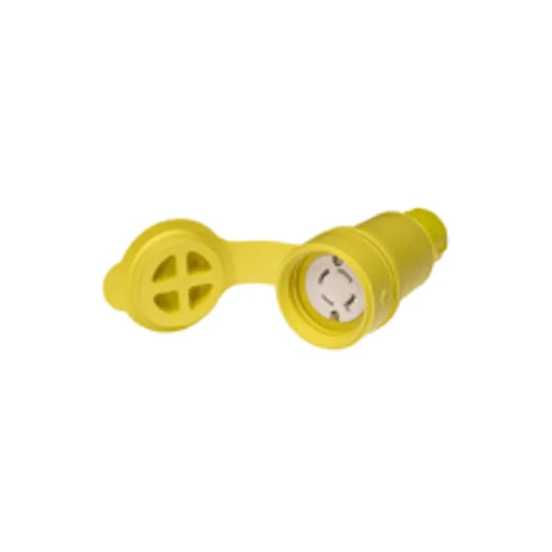 Watertite® Connector with Locking Blade, 3 Pole/4 Wire, NEMA L15-20, 3ø 250V, Cord Grip Body Size F3