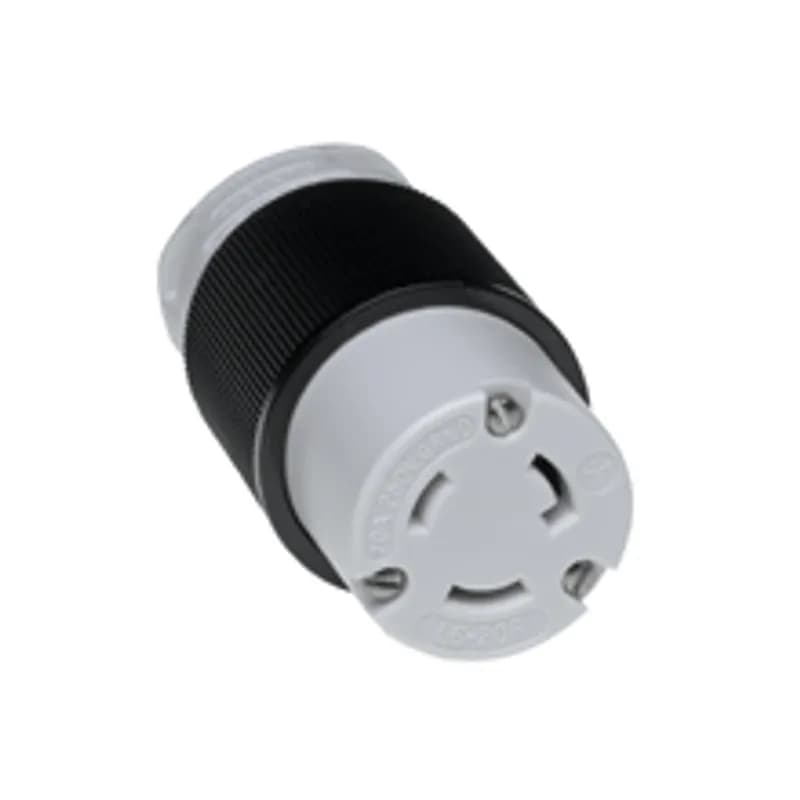 Woodhead 27T48 - Safeway® Connector with Locking Blade, 2 Pole/3 Wire, NEMA L6-20, 250V