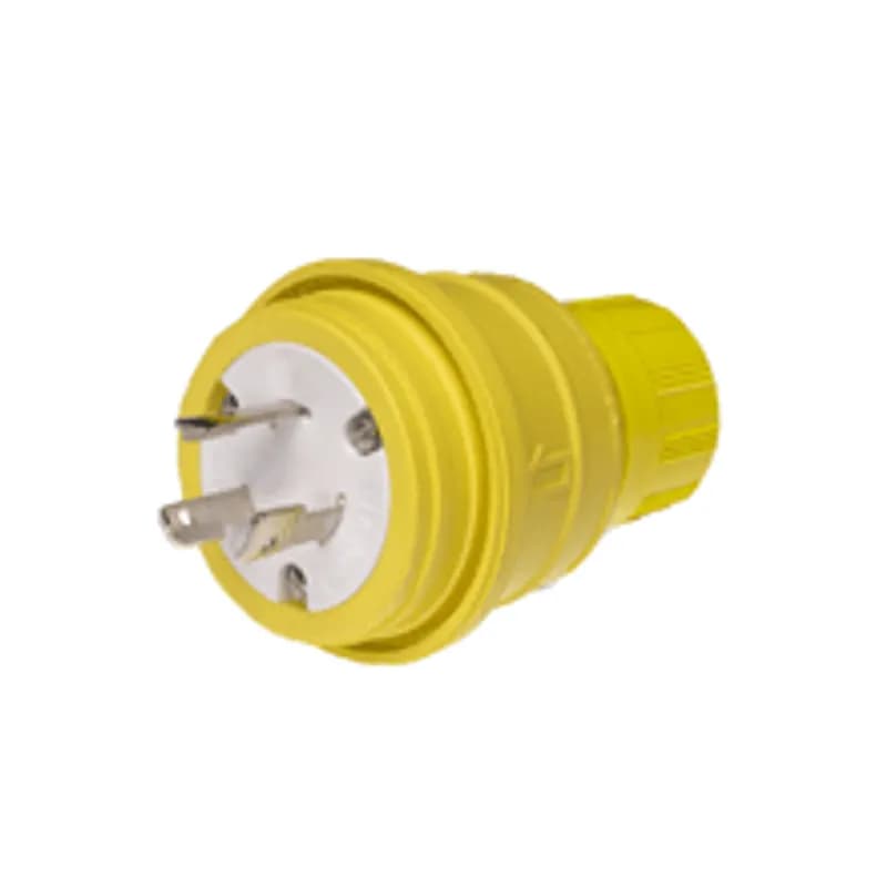 Woodhead 26W47 - Watertite® Plug with Locking Blade, 2 Pole/3 Wire, NEMA L5-20, 125V, Cord Grip Body Size F2