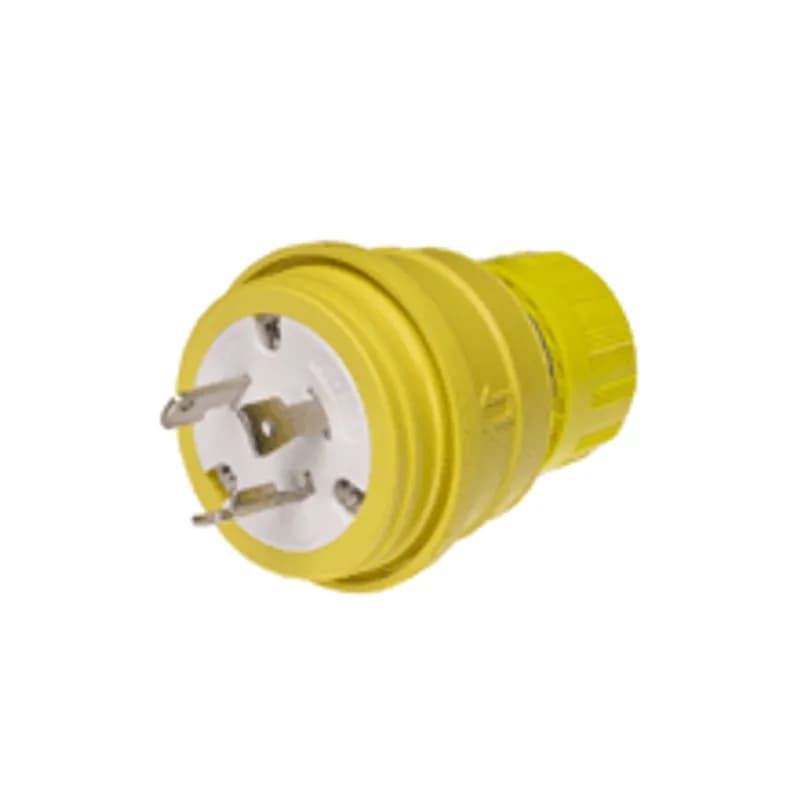 Watertite® Plug with Locking Blade, 2 Pole/3 Wire, NEMA L6-30, 250V, Cord Grip Body Size F4