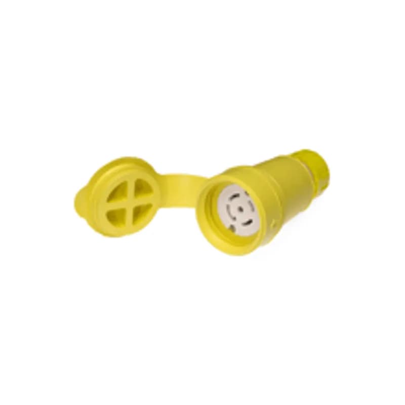 Watertite® Connector with Locking Blade, 4 Pole/5 Wire, NEMA L21-30, 3ø 208V, Cord Grip Body Size F4