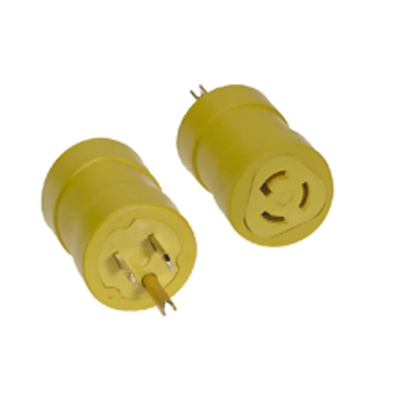 Woodhead 1712 - Safeway® Adapter NEMA L5-15 Receptacle - Female End 15A/125V, NEMA 5-15 Plug - Male End, 15A/125V