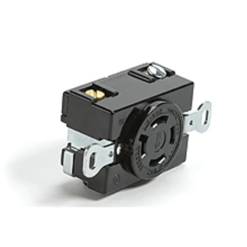 Safeway® Single Corrosion Resistant Receptacle with Locking Blade, 3 Pole/4 Wire, NEMA L15-30, 3ø 250V