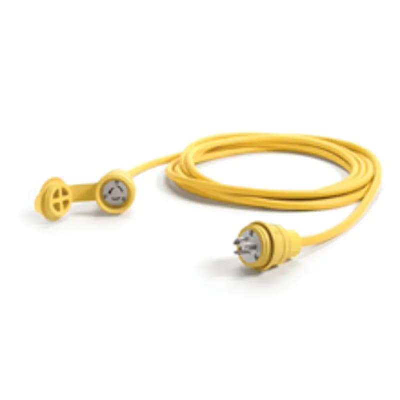 Woodhead 26W08A143 - Watertite® Cordset 14 Gauge SOOW, 3 Pole/3 Wire, Cordset Length 7.62m (25.0' ), Non-NEMA, 250V