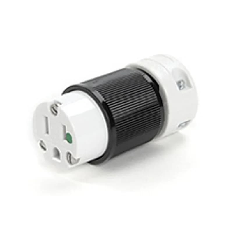 Safeway® Hospital Connector, NEMA 5-20, 125V, Black