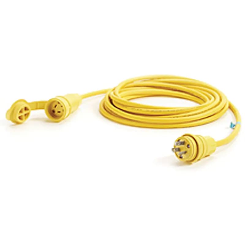 Watertite® Cordset 16 Gauge SOOW, 3 Pole/3 Wire, Cordset Length 7.62m (25.0' ), Non-NEMA 15A/125V, 10A/250V