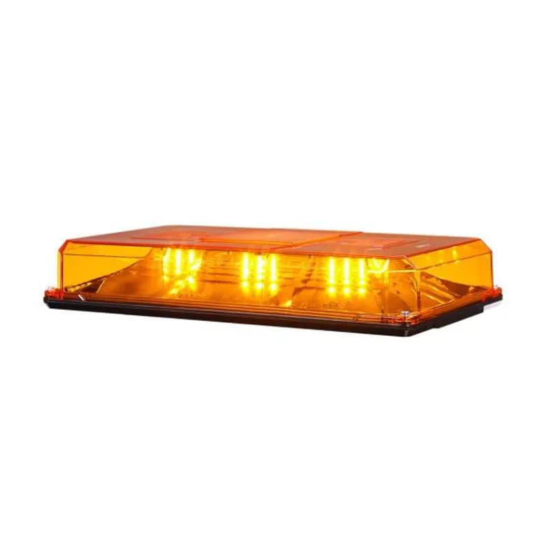 Federal Signal VLBLM-012A - LED Vehicular Magnetic Lightbar, 12VDC, Amber - LED reflectors for 360-degree light distribution. Twenty-three user selectable flash patterns. Pattern selection using MagnetSelect (magnet not included). Meets SAE J845, Class 1 approval.