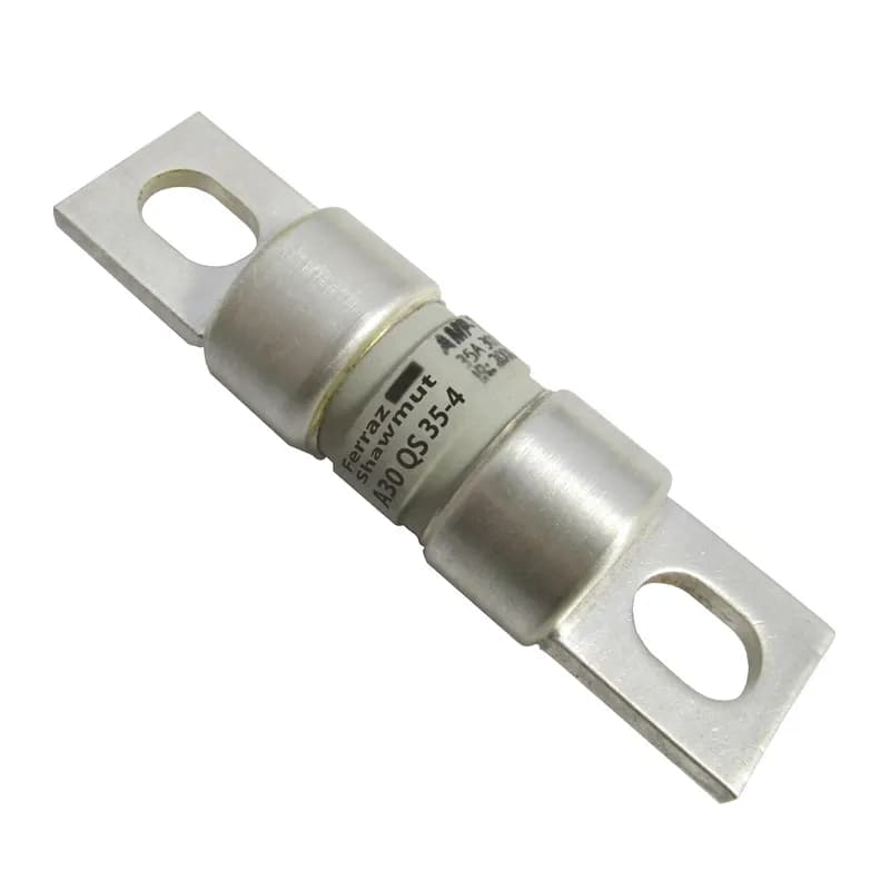 A30QS Amp-trap Semiconductor Protection fuses are intended for the protection of Power Semiconductors such as Diodes, Phase Control SCR's and other power Semiconductor devices. The A30QS is recommended for new applications providing solutions for your critical protection needs at 300V and less semiconductors 300 Volts 3500 Amps type 128 TA connection.
