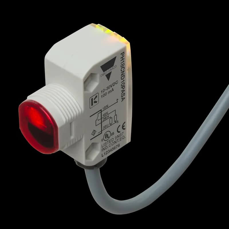 PHOTO SQ PR PL M18 NPN NO+NC,CABLE