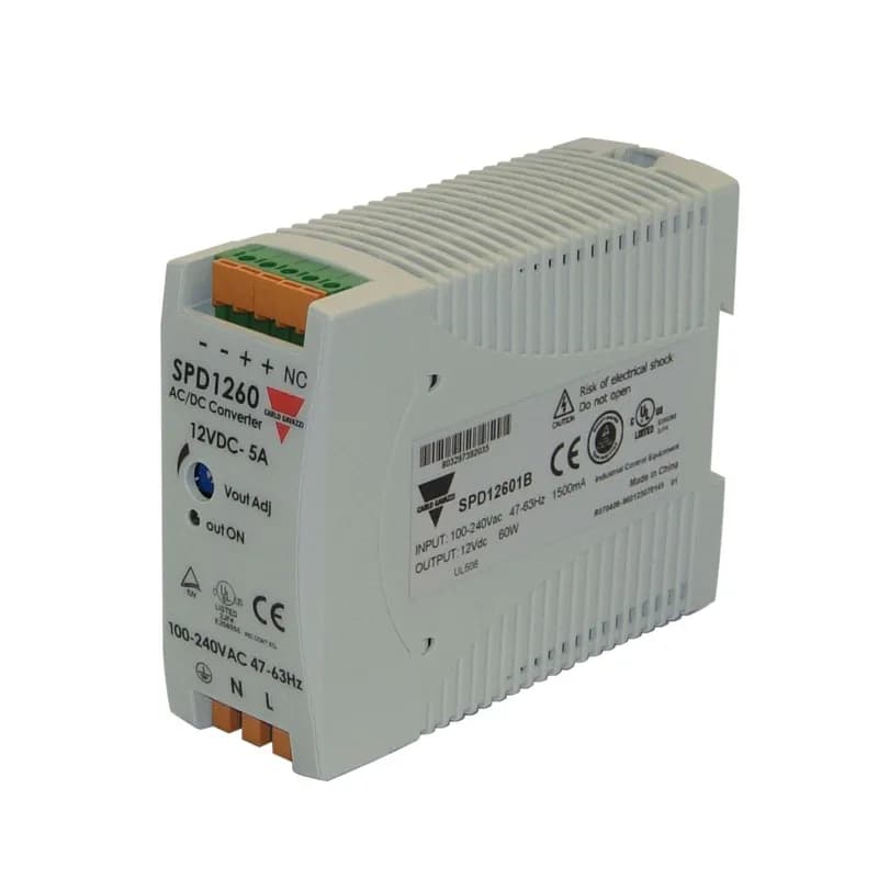 24 VDC POWER SUPPLY 60W SPRING TERMINALS