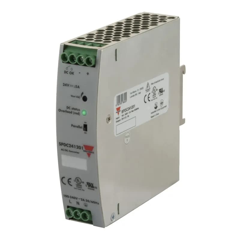 POWER SUPPLY 120W 24VDC DIN RAIL MOUNTING SCREW
