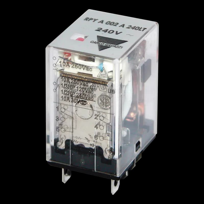 Carlo Gavazzi RPYA002A120L - DPDT 2 FORM C CONTACTS 10A 120VAC COIL LED