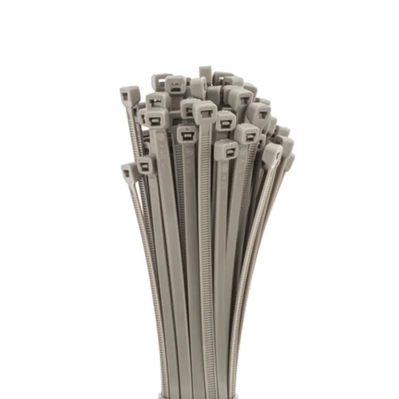 Cable Tie Grey 7.5' 50lb 100, Colored Cable Ties (zip ties, tie wraps, wire ties) are designed for the bundling of cables and wires.