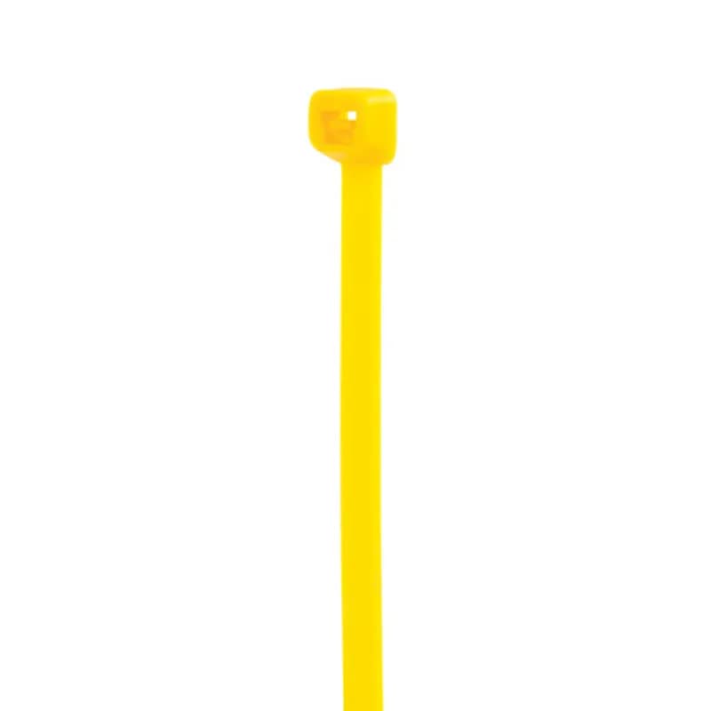 Cable Tie Yellow 5" 30lb 100, Colored Cable Ties (zip ties, tie wraps, wire ties) are designed for the bundling of cables and wires.