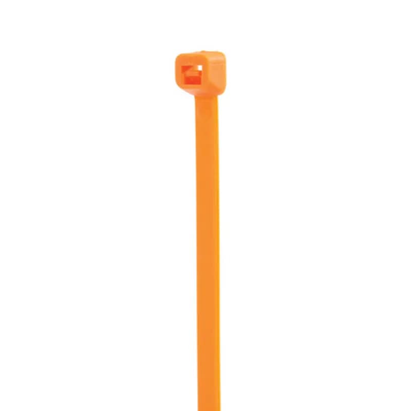 Cable Tie Orange 5" 30lb 100, Colored Cable Ties (zip ties, tie wraps, wire ties) are designed for the bundling of cables and wires.