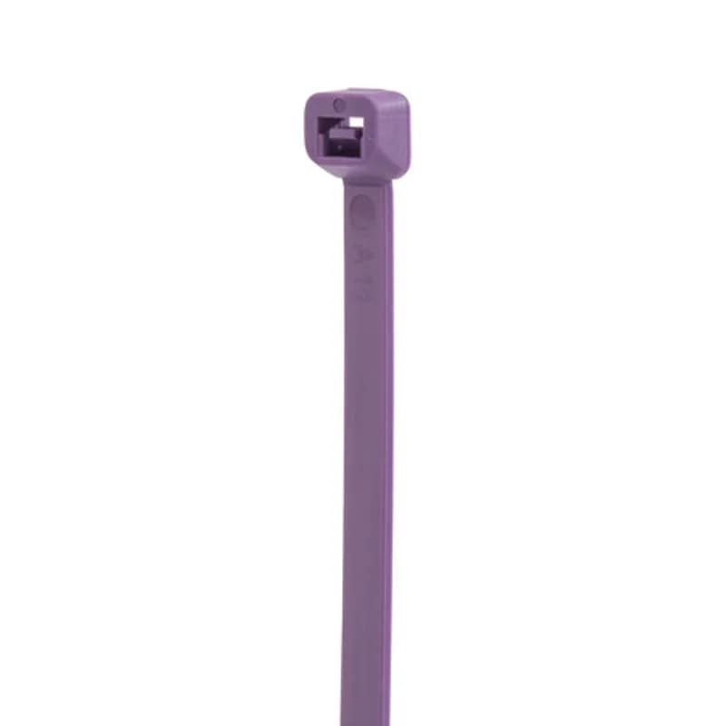 Cable Tie Purple 8" 40lb 100, Colored Cable Ties (zip ties, tie wraps, wire ties) are designed for the bundling of cables and wires.