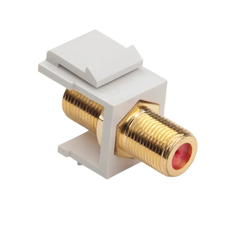 Keystone Jack F 3GHz White Install Pk
