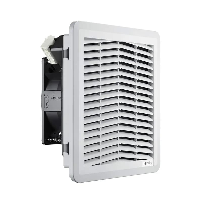 8,03" x 8,03" filter fan - 230Vac - 64.7 cfm - RAL 7035 - Type 12