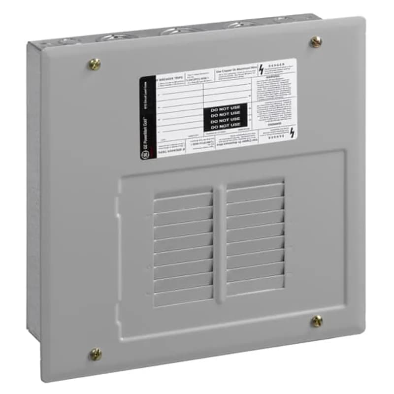 PowerMark Gold convertible load centers arrive as main lug, but have the capability to have a main breaker installed. All ABB load centers are rated up to 60 degree/75 degree centrigrade and is suitable for use with service entrance equipment when installed in accordance with electrical code. The TLM612FCU features space for 6, 1" breakers, a 125 A bus ampere rating, a copper bus, and a flush enclosure.