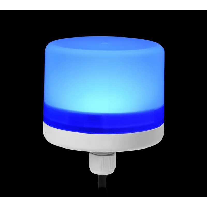 Streamline LP57 Mini Beacon Series, M12 Cable Gland, 24VDC, Steady Burn, Blue