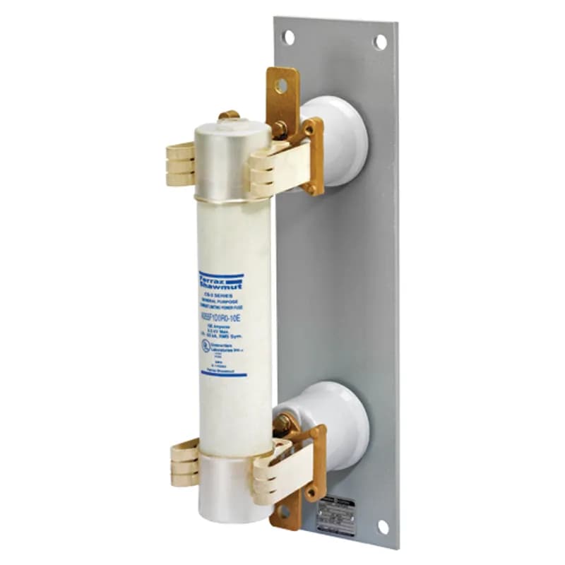 Fuse supports, non-disconnecting, are used primarily in potential transformer circuits, or where there is some other disconnecting or isolating device in series with the fuse in the circuit. Disconnecting switch devices have the additional feature of serving to isolate the equipment they protect. It should be noted that disconnecting switches are not load-breaking devices, therefore, the circuit must be open prior to the fuse disconnection. Select either a fuse support or a disconnecting switch for each fuse. Fuse supports and disconnecting switches include live parts for both ends. Both fuse supports and fuse disconnect switches can be mounted vertically or horizontally. The type EK are used for indoor installations while the type EKO are used outdoors. 15500 Volts EK-1D AGG series.
