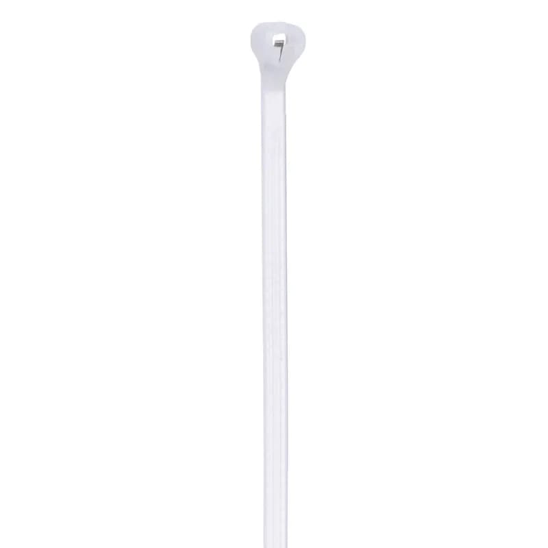 The BT1M-M Dome-Top barb ty, features a unique patented design with its round smooth edges. Paired with the stainless-steel locking barb, these cable ties provide consistent performance, reliability and infinite adjustability through the entire bundle range. Miniature cross section, 4.0 (102mm) length. Appropriate for Indoor use, made of Nylon 6.6, are natural in color and come in packages of 1000.