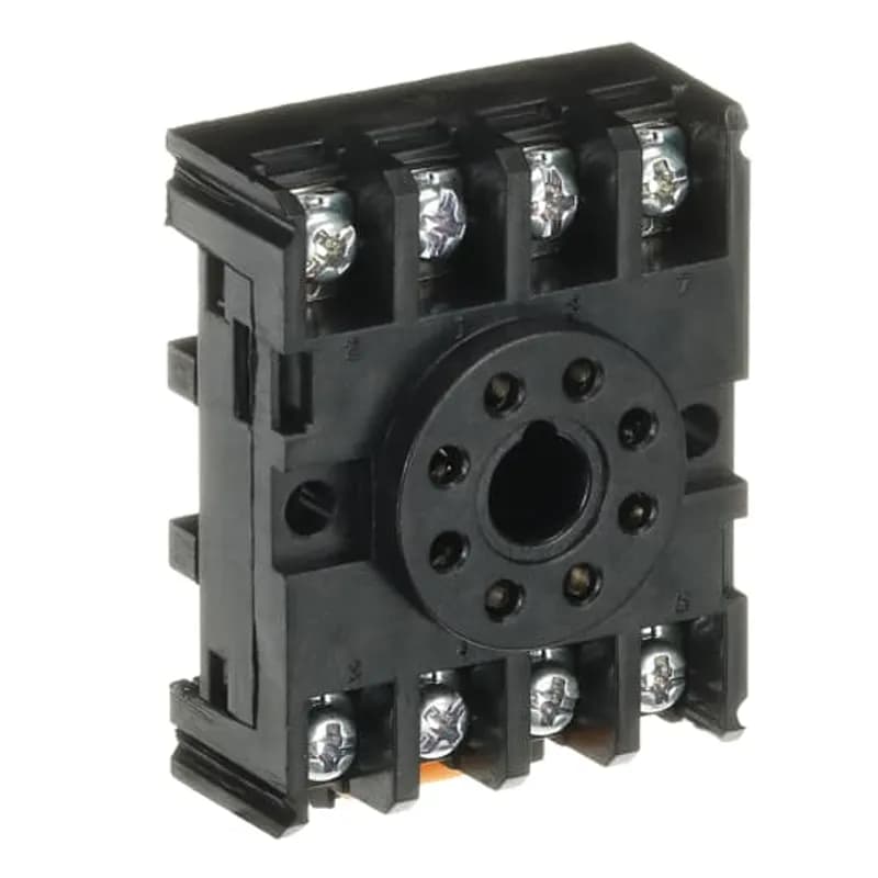 CR420 Plug-In Relays. Accessories. Socket for Panel/DIN Rail Mount (DPDT).