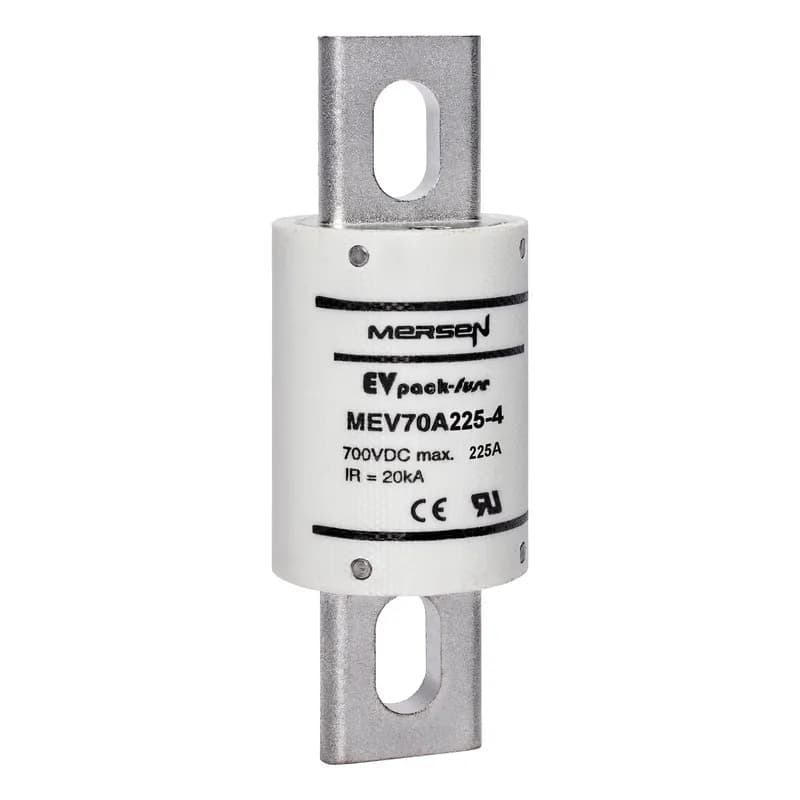 EVpack Fuse 700VDC UL 225A Max. Rated Breaking Capacity DC: 20 kA @ 700 V L/R ≤ 1 ms Bolted