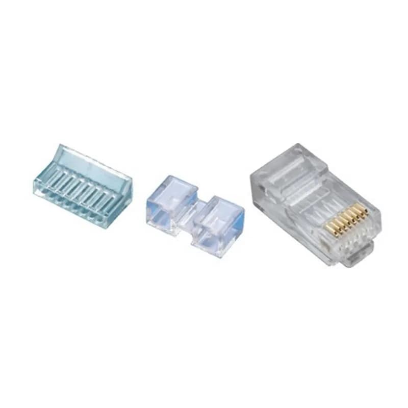 NSI Industries 106177C - RJ45 8P8C C6 HP RndSolid 3Prong 25/Clam