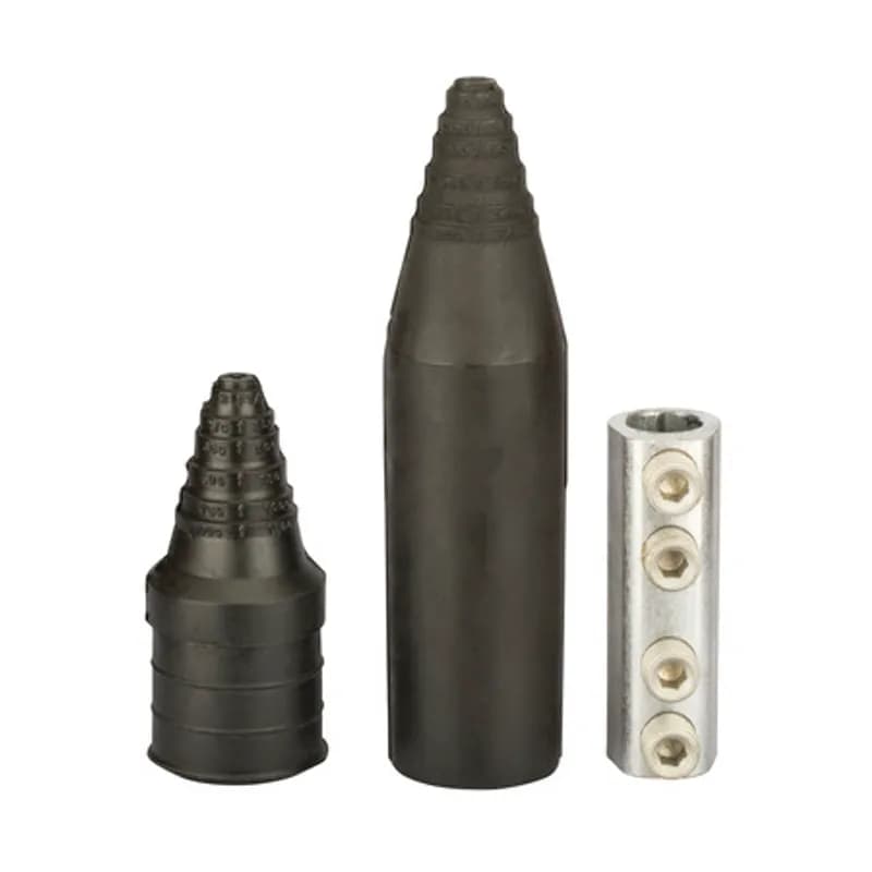 Easy-Splice Direct Burial Splice Kit with Rubber Cover 2/0 AWG - 500 MCM Direct Burial Splice Kits are dual-rated for use with copper and aluminum cable. These kits consist of an in-line mechanical set screw connector pre-filled with oxide inhibitor and an EPDM rubber insulating cover to ensure a watertight seal. Rated 600 Volts APPLICATIONS: Street lights, motor connection, irrigation systems, HVAC, outdoor lighting, and over wire nuts for a secure seal.