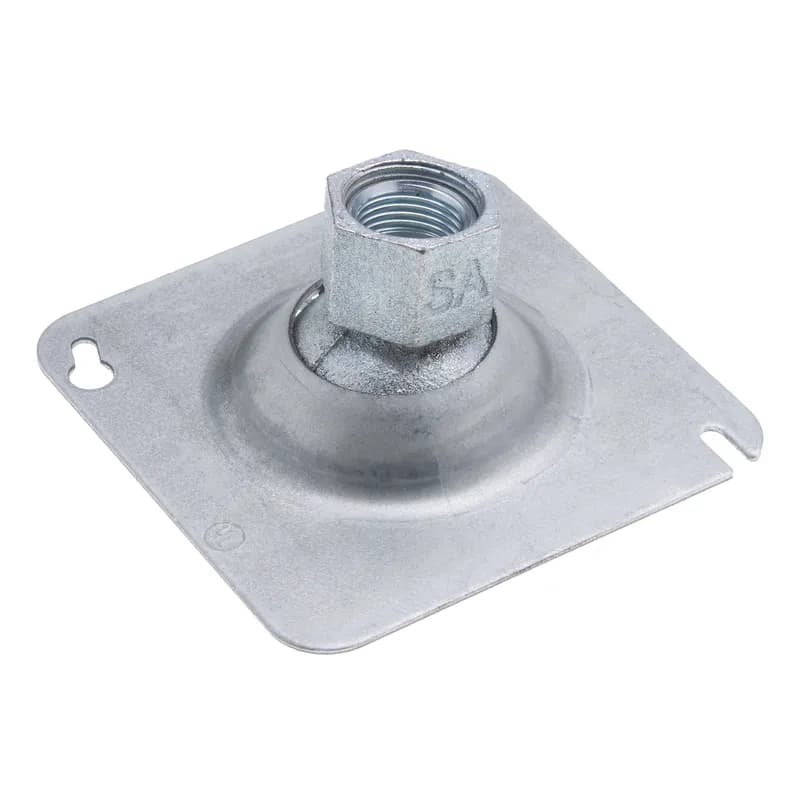 NSI Industries MSC50R - Swivel Fixture, Steel material, Zinc Chromate finish, 2 hole(s), 1 per bag, 1/2 in. pipe size. For use with 4 in. Octagonal Box, 1/2 in. NPT Pipe.