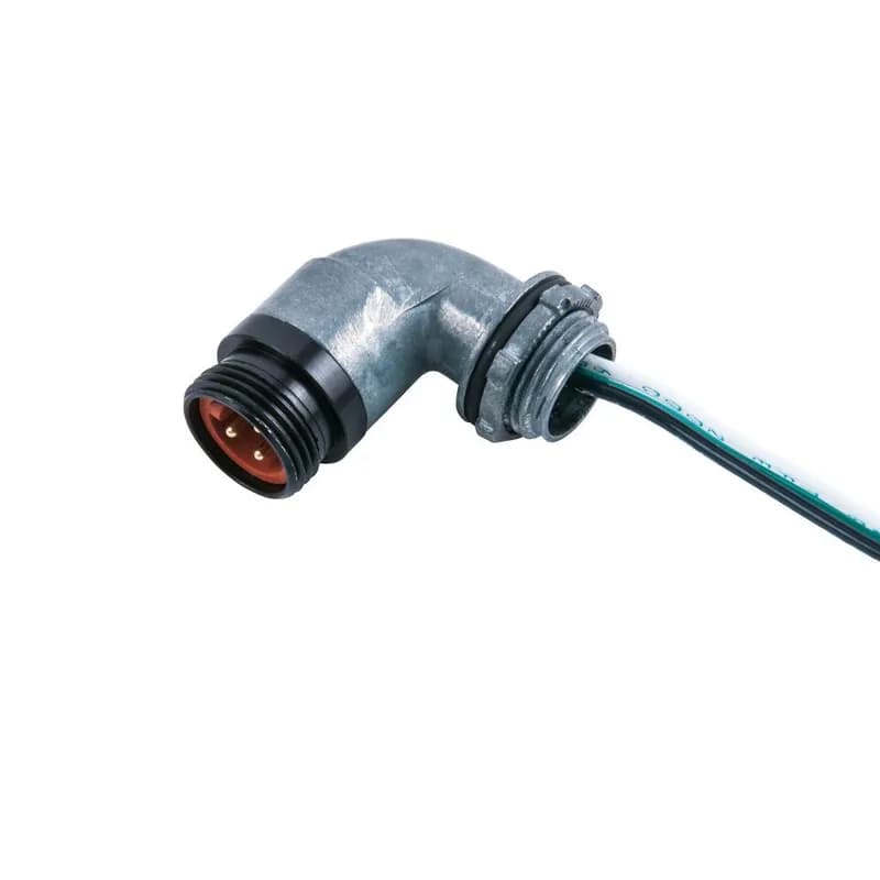 Mini-Link Receptacle, Hi-Temp silicone, Male 90 deg, 5 pole, 1'