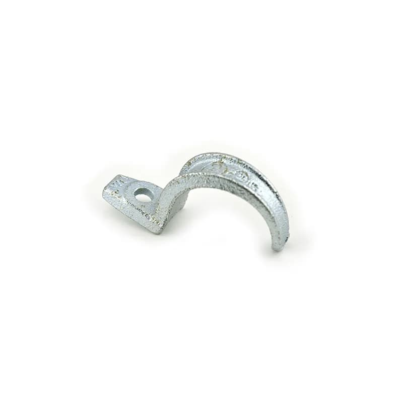 Strap, EMT, One Hole, Malleable Iron, Size 1 1/4 Inch