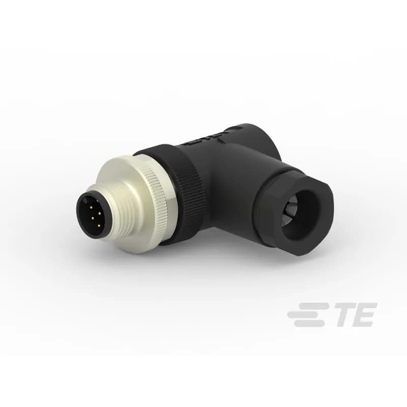 TE Connectivity T4113002081-000 - 8 Position Circular Connector, Cable-to-Cable, Sealable, Wire & Cable, Signal, Cable Mount (Free-Hanging), Reverse Gender, Unplated, M12 Connector