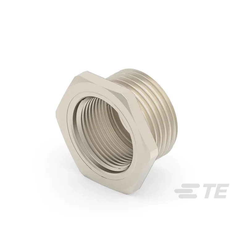 Nut, Natural, Copper Alloy, M12 Connector