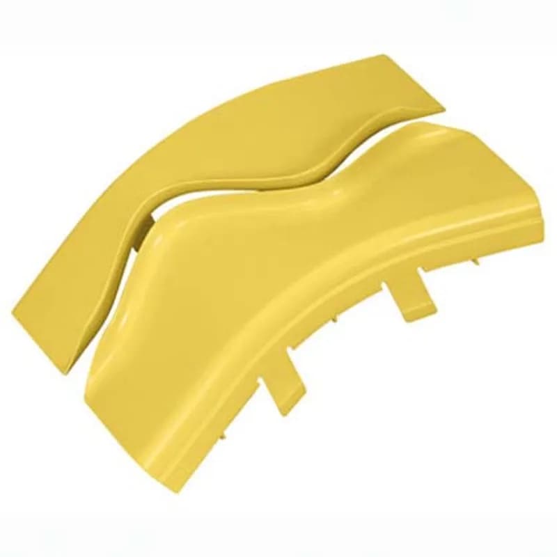 Optional split cover for the outside vertical 45 angle fitting FROV456X4YL. Snap-on feature allows cover to be installed and removed with no tools required. Creates radiused 3/4 (19mm) opening for easy access to add or remove cables.