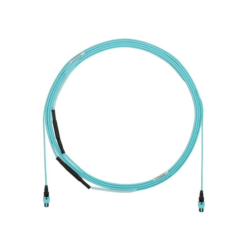 12-Fiber OM4 HD Flex Indoor Small Diameter Trunk LSZH PanMPO Female To PanMPO Female, Method A, Optimized IL, Pulling Eye - 40 Meters