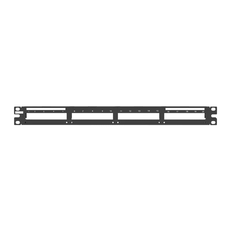 The QuickNet Shielded Patch Panel accepts QuickNet Pre-terminated Cassettes and Patch Panel Adapters. These high-density patch panels conserve valuable rack space with no additional grounding kit required. The patch panel is 24 port in 1 RU and black.