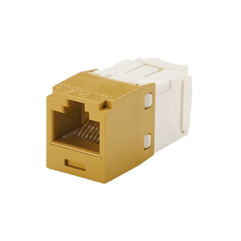 Category 6A, RJ45, 10 Gb/s, 8-position, 8-wire universal module.