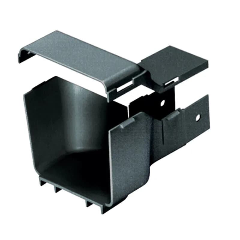 Attaches any 4x4 FiberRunner Fitting or Channel to the 2x2 Fiber-Duct Channel, S2X2BL6 or E2X2BL6 or 2x2 FiberRunner Channel, HS2X2BL6 or H2X2BL6. Note: Attachment to 2x2 FiberRunner Channel requires a QuikLock Coupler FBC2X2BL. Includes solid cover.