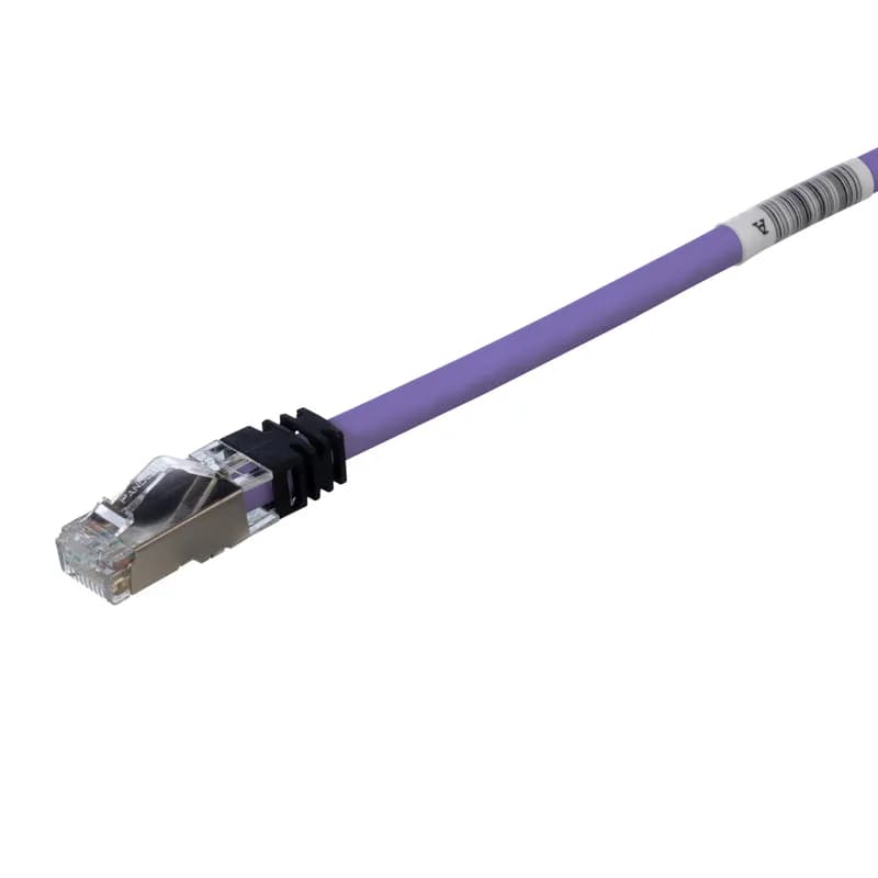 Copper Patch Cord, Cat 6A, Violet S/FTP Cable, 3Ft - PACK 25