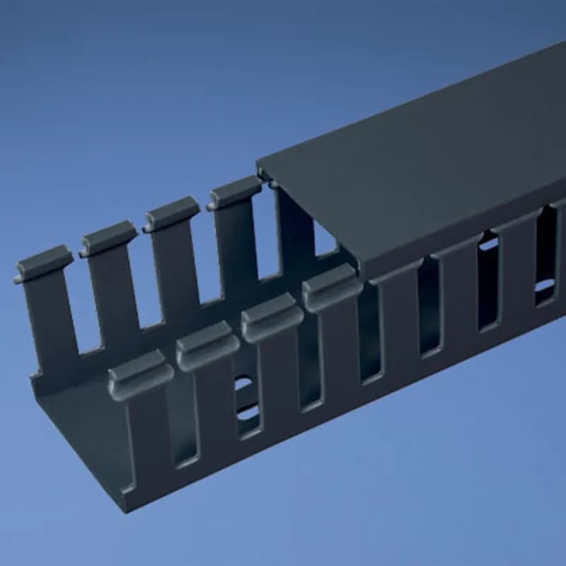 Panduit G1X1IB6 - Panduct type G wide slot wiring duct, 1 W x 1 H, 6' length, PVC, intrinsic blue.