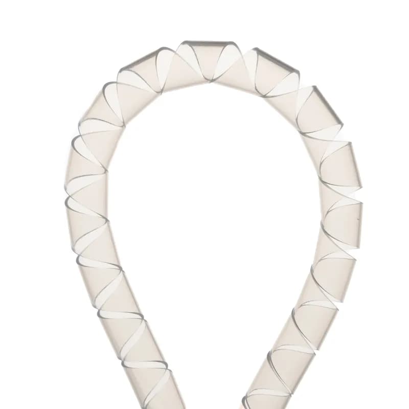 The T50T-Q TFE Spiral Wrap provides continuous abrasion protection for wires, cables, and tubing. The spiral wrap harnesses multiple cables into a single manageable bundle while allowing for breakouts of single or multiple cables. Lightweight, flexible, durable protection allows for use with irregular shapes. Temperature range -454 F (-270 C) to 500 F (260 C). 0.50" (12.7 mm) diameter x 25' (7.6 m) long. Bundle Diameter Range 0.375" to 4" (9.5 mm to 101.6 mm). Color Natural.