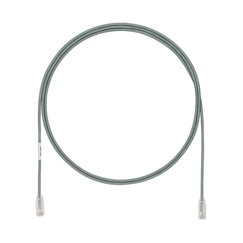 Panduit UTP28X6MGY - The TX6A-28 Cat 6A UTP Patch Cord is a 6-Meter, 0.185-inch (4.7mm) diameter, Grey cord constructed of 28 AWG unshielded, twisted pair, solid, CM/LSZH cable with high-performance modular plugs. Its compact 28 AWG design simplifies installation and management. The tangle-free latch prevents snags and ensures a fast release, streamlining moves, adds, and changes. Enabled with RapidID, the product has pre-installed barcodes for simple port mapping using RapidID software.