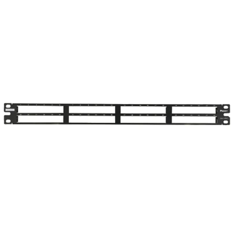 Panduit QPP48HDVNSBL - QN PATCH PANEL, VERTICAL PRINTED PORTS, FLAT, 48 PORT, 1RU