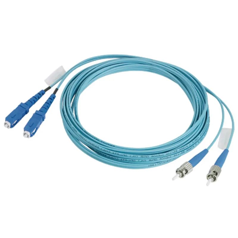 Panduit FR1XS2-R1M02 - Simplex standard grade ST to reference grade LC reference cable assembly, riser rated 2mm jacketed cable 50/125 m